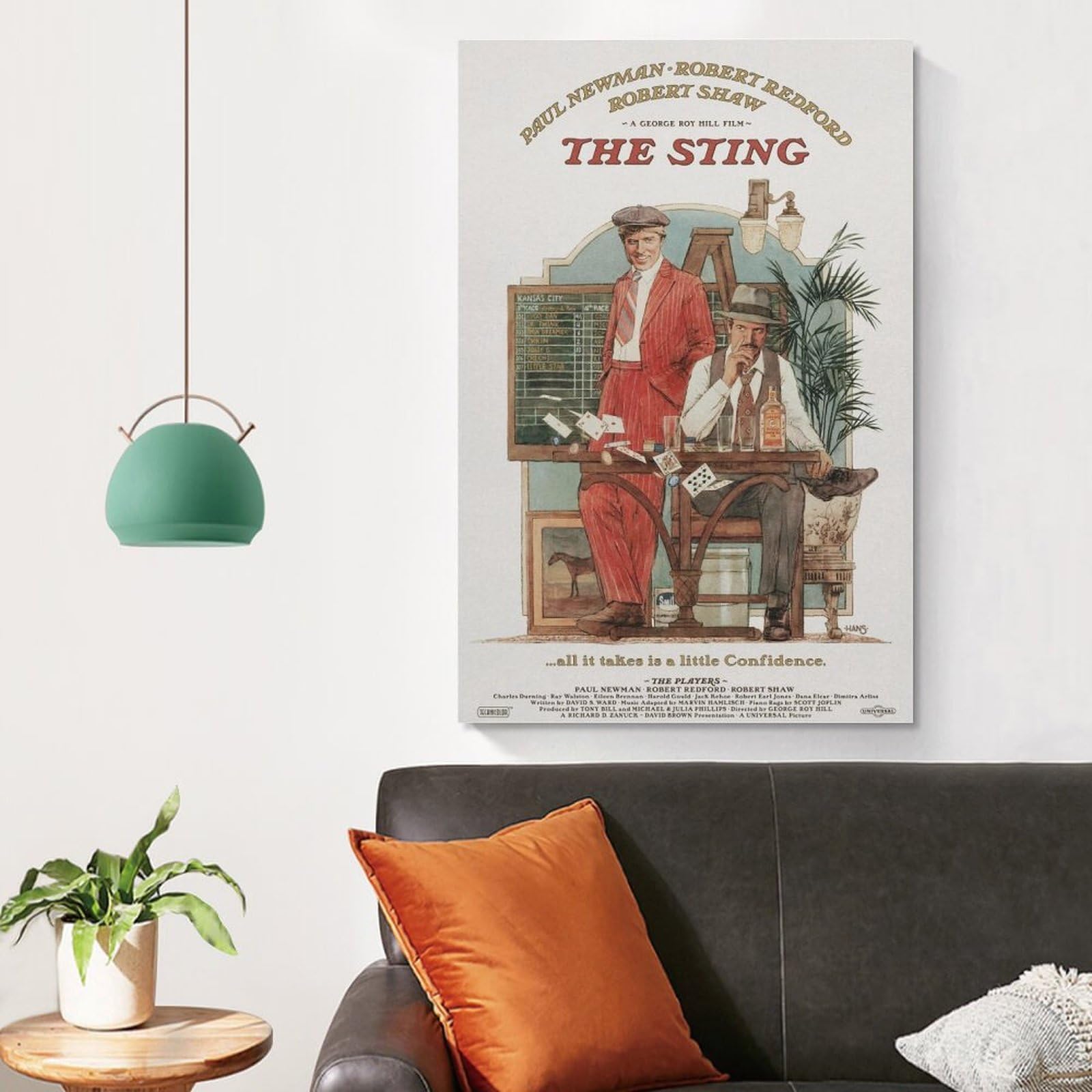 Amazon.co.jp: スティング（1973）映画ポスター The Sting キャンバス