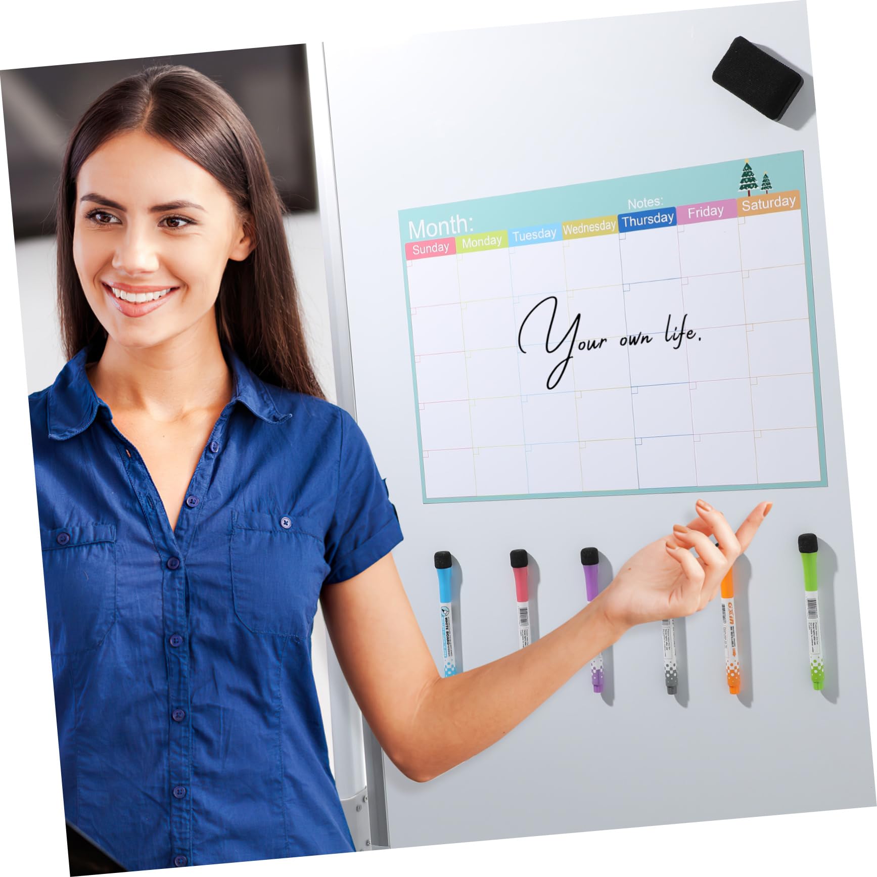 VILLCASE 4 Set Di Calendario Magnetico 2023 Due Pagine Al Mese Planner Da Scrivania Calendario Magnetico Da Frigorifero Planner Da Parete Cancellabile A Secco Per La Casa