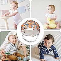 Vista 26 de Lindo casco de seguridad para bebé, protección para la cabeza del niño, ajustable, sombrero de parachoques para la cabeza, casco de parachoques
