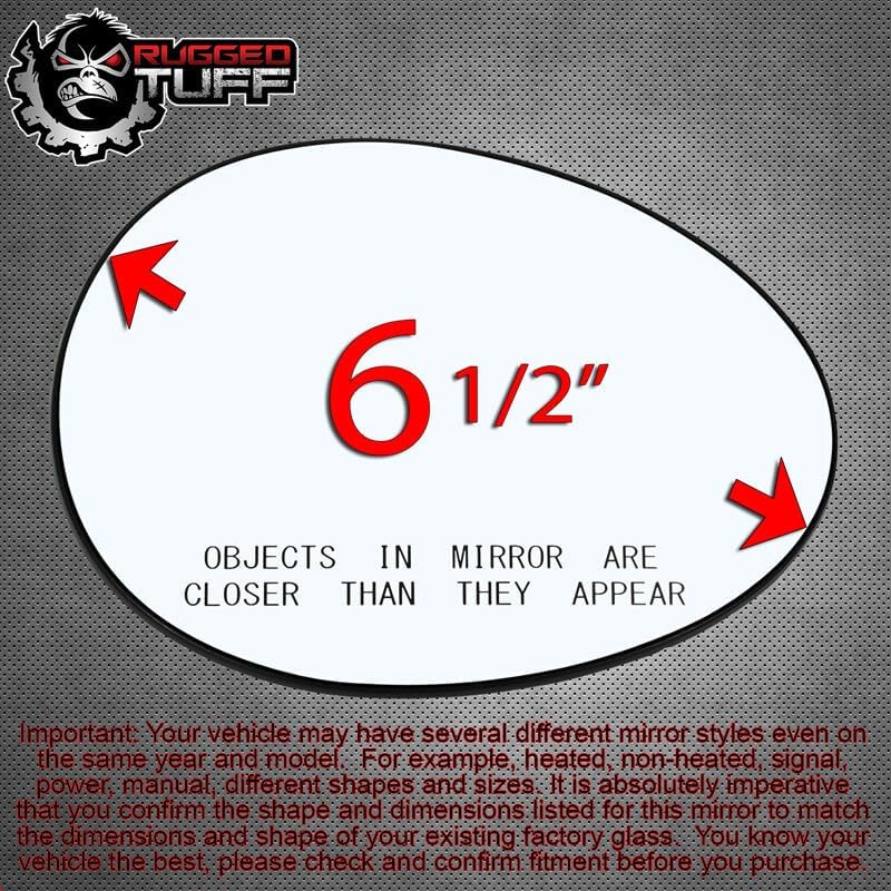 Miniatura 6 de Conjunto de vidrio para espejo lateral del pasajero con placa de respaldo de plástico calentada compatible con Mini Cooper 2007-2015, Countryman