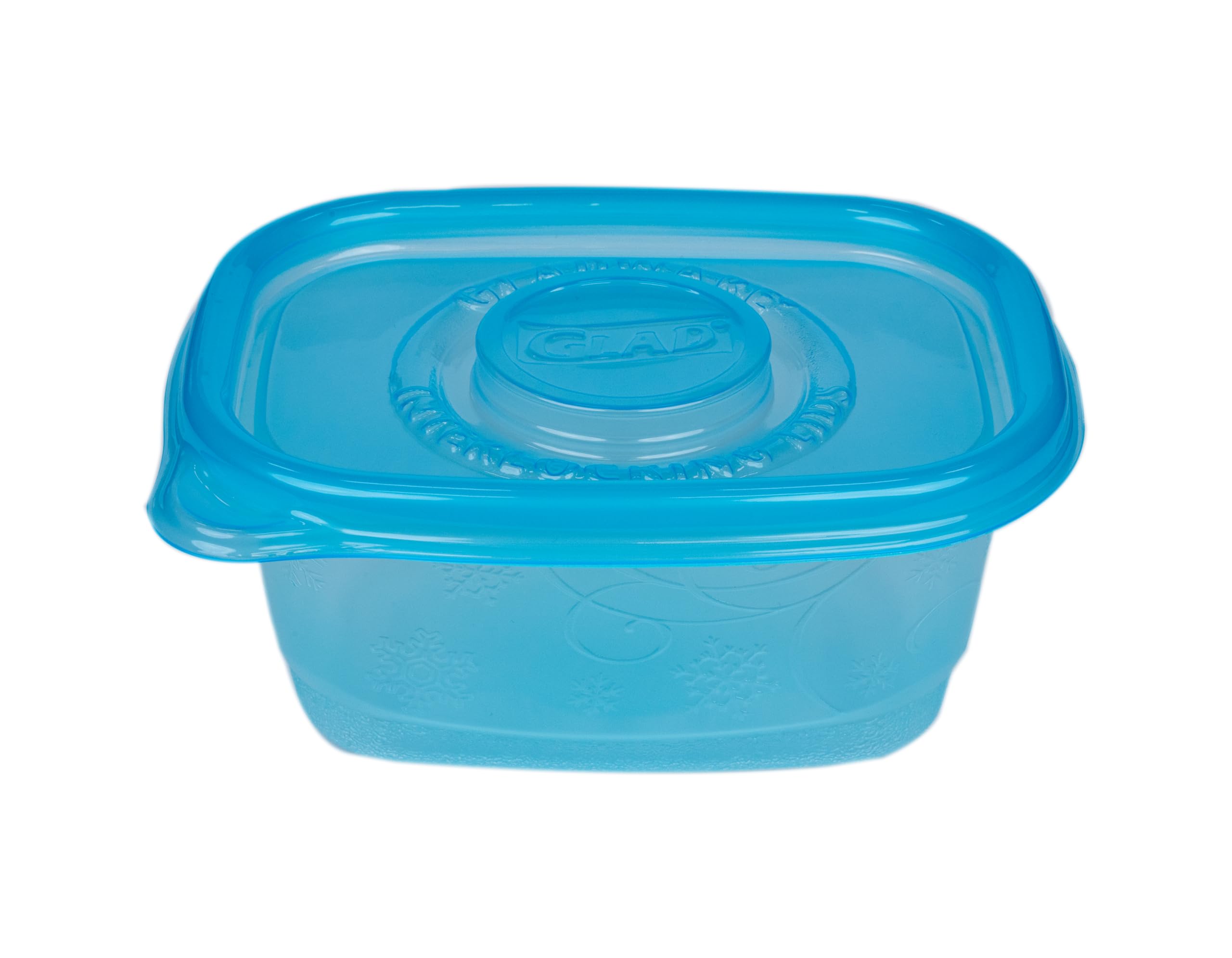 Glad ware Gefriergeschirr-Frischhaltedosen, kleine Frischhaltedosen, kleine Behälter in rechteckiger Form, für bis zu 680 ml Lebensmittel, 4 Stück, 6 Stück