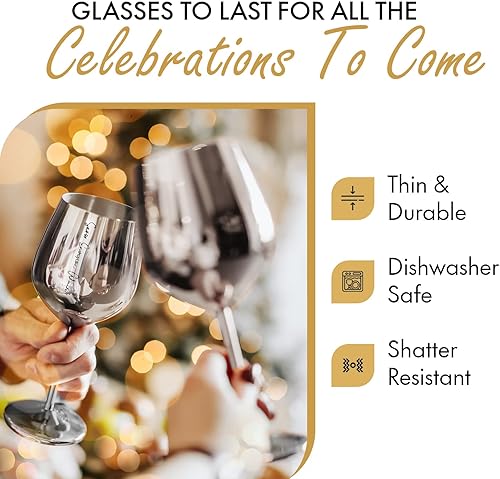 Miniatura 5 de Evidan Regalos de agradecimiento para parejas juego de regalos para parejas con Martini copas de vino dijes de cristal regalos prácticos y lindos