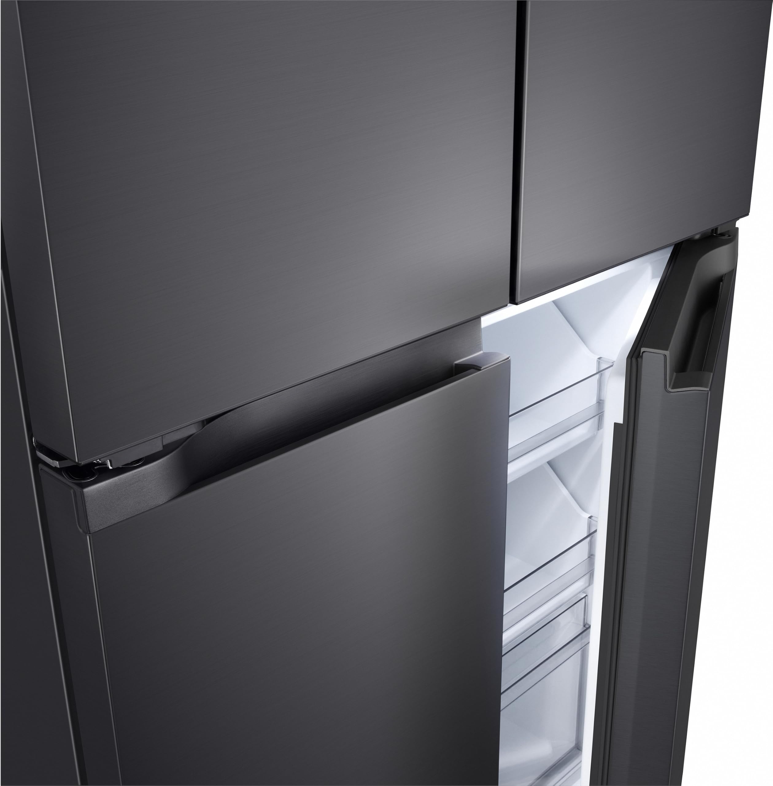 LG GMBS30SDEP SLIM Fit&Max Multi-Door Kühlschrank mit Gefrierfach (580 L, Energieklasse D) vollintegrierbar oder freistehend, DoorCooling+, LinearCooling, Schwarz