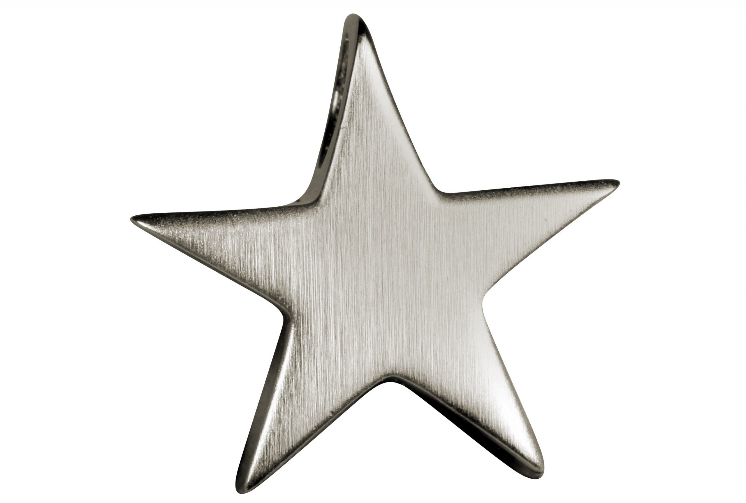 SILBERMOOS Damen Anhänger Stern Sternchen klein massiv matt glänzend 925 Sterling Silber Star
