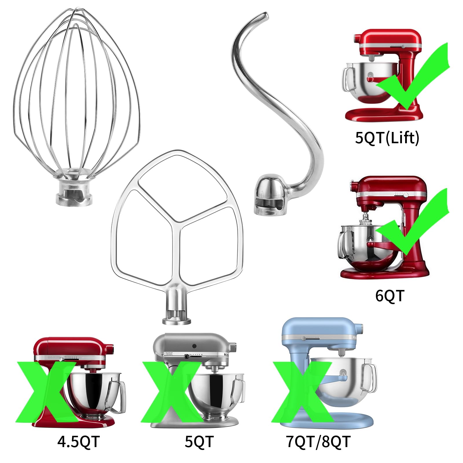 Amazon.com: XINBOOGQ Stainless 3 Piece kit Attachments for