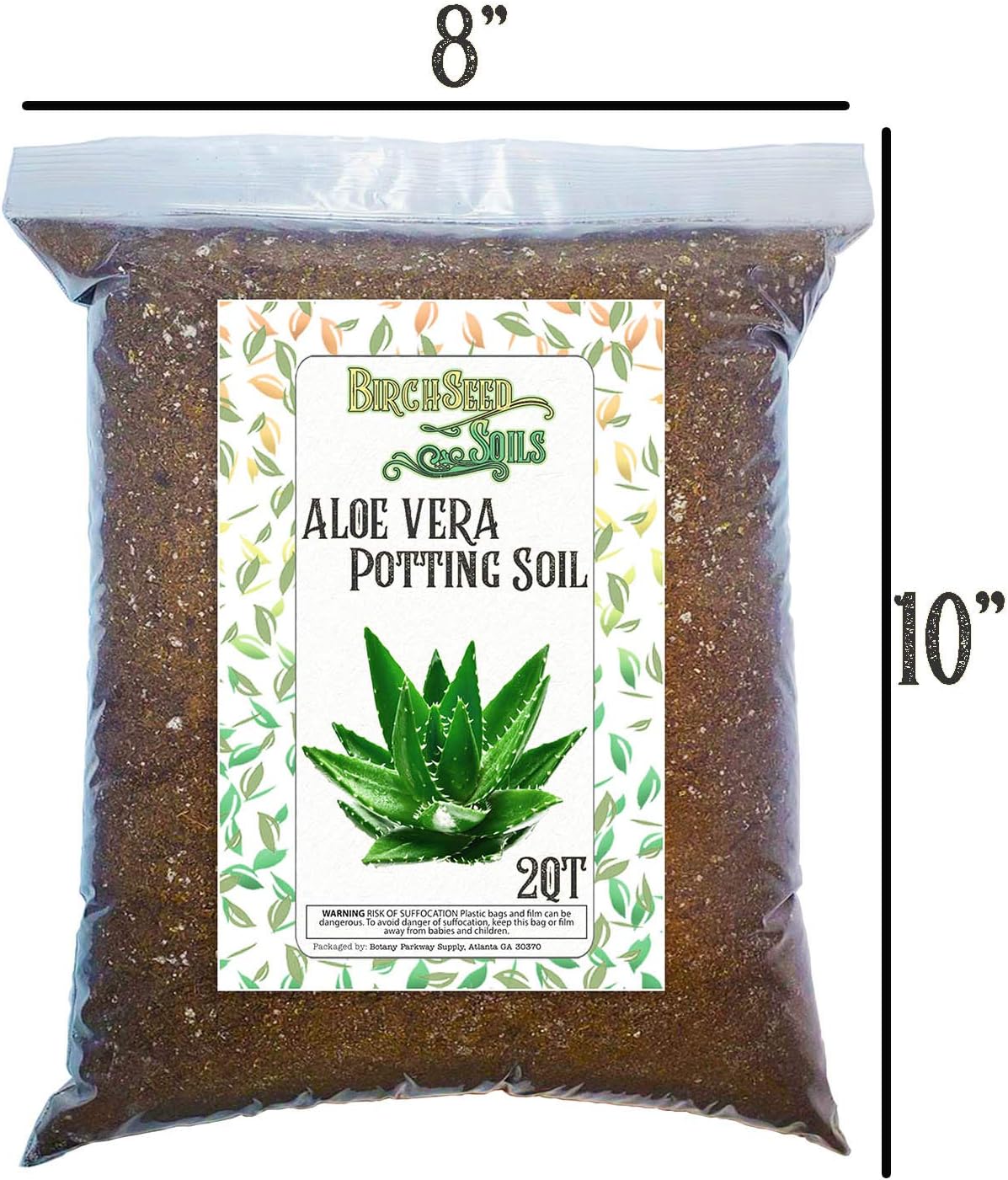 NA Ninetails All Natural Aloe Vera Soil Mix Hand Blended Succulent Soil, Ideal for Re-Potting 3-4 Small or 1-2 Medium Size Plants 2 Quart Size Bag