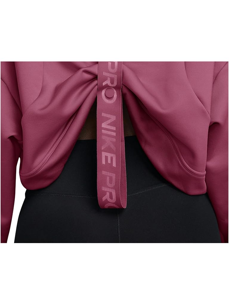 Pink Nike Pro Therma-FIT Fleece Hoodie