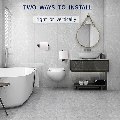 Miniatura 4 de Paquete de 2 soportes para papel higiénico autoadhesivo, soporte de pared para baño y baño, sin taladrar SUS304, plateado inoxidable