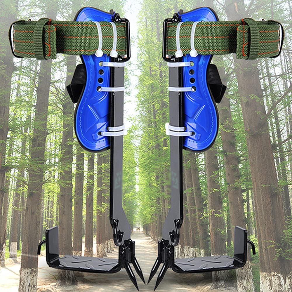 Tree Climbing Spikes,Tree/Pole Climbing Spike Set Safety Belt Stainless Steel Climbing Gear Tree Climbing Spikes for Tree Work Kit,2claws