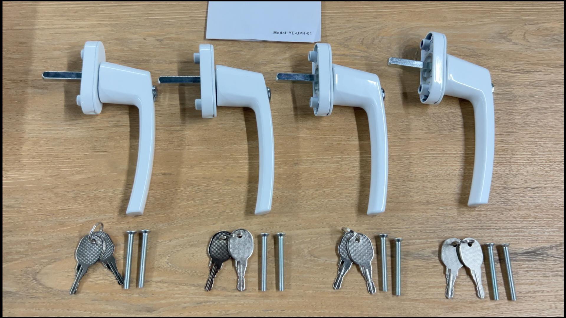4 Tiradores Con Cerradura Para Ventanas, Seguros Para Niños, De Aluminio, Con Botón, Para Puerta Terraza O Ventana, Fácil Instalación