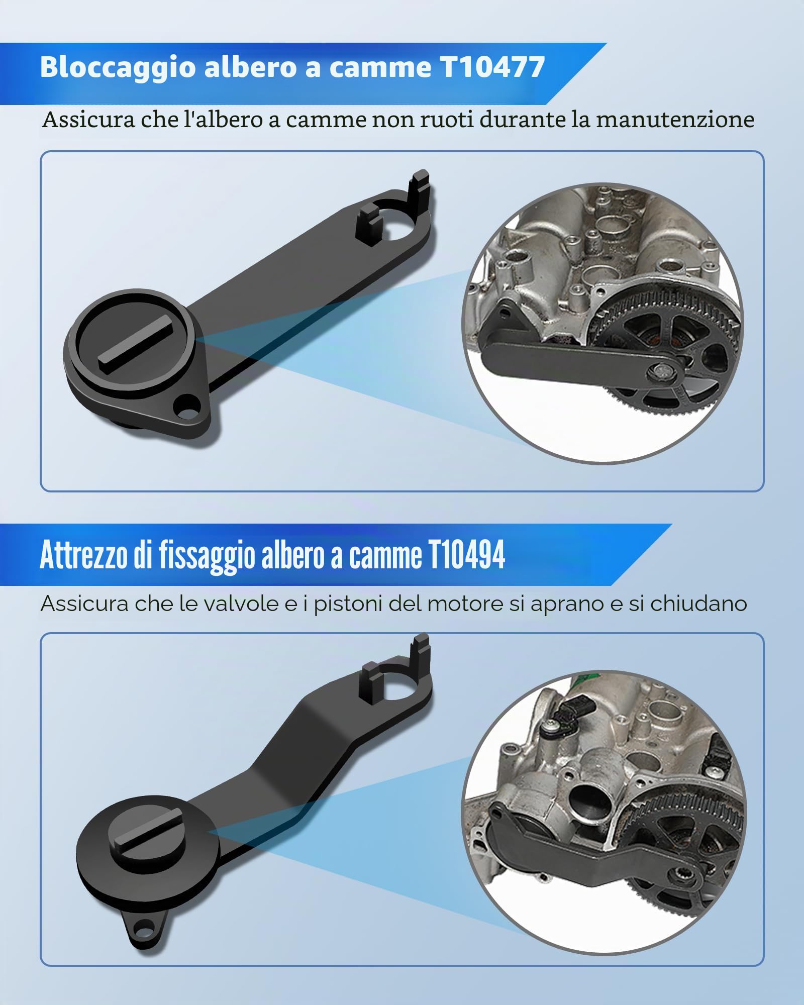 RUIZHI Kit Messa in Fase Compatibile con VAG EA211 - Albero a Camme e Gomiti Strumento di Fasatura per 1,0,1,2,1,4,1,6L | TSI FSI TFSI, per VW Jetta Skoda Seat Leon Santana Rangyi Sprint Bora