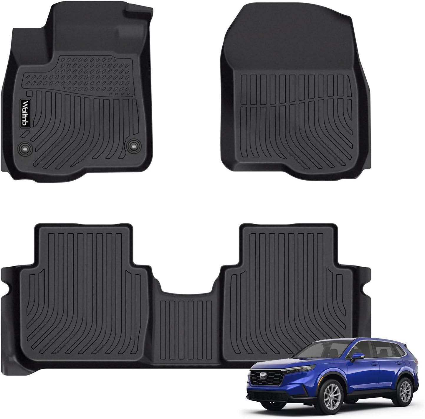 Tailored Coche Cuero Alfombrillas Maletero Para Honda Crv 2017-2021 (upper), Alfombra Protectora Maletero Bandeja Antideslizante Anti Sucio Impermeable Accesorios