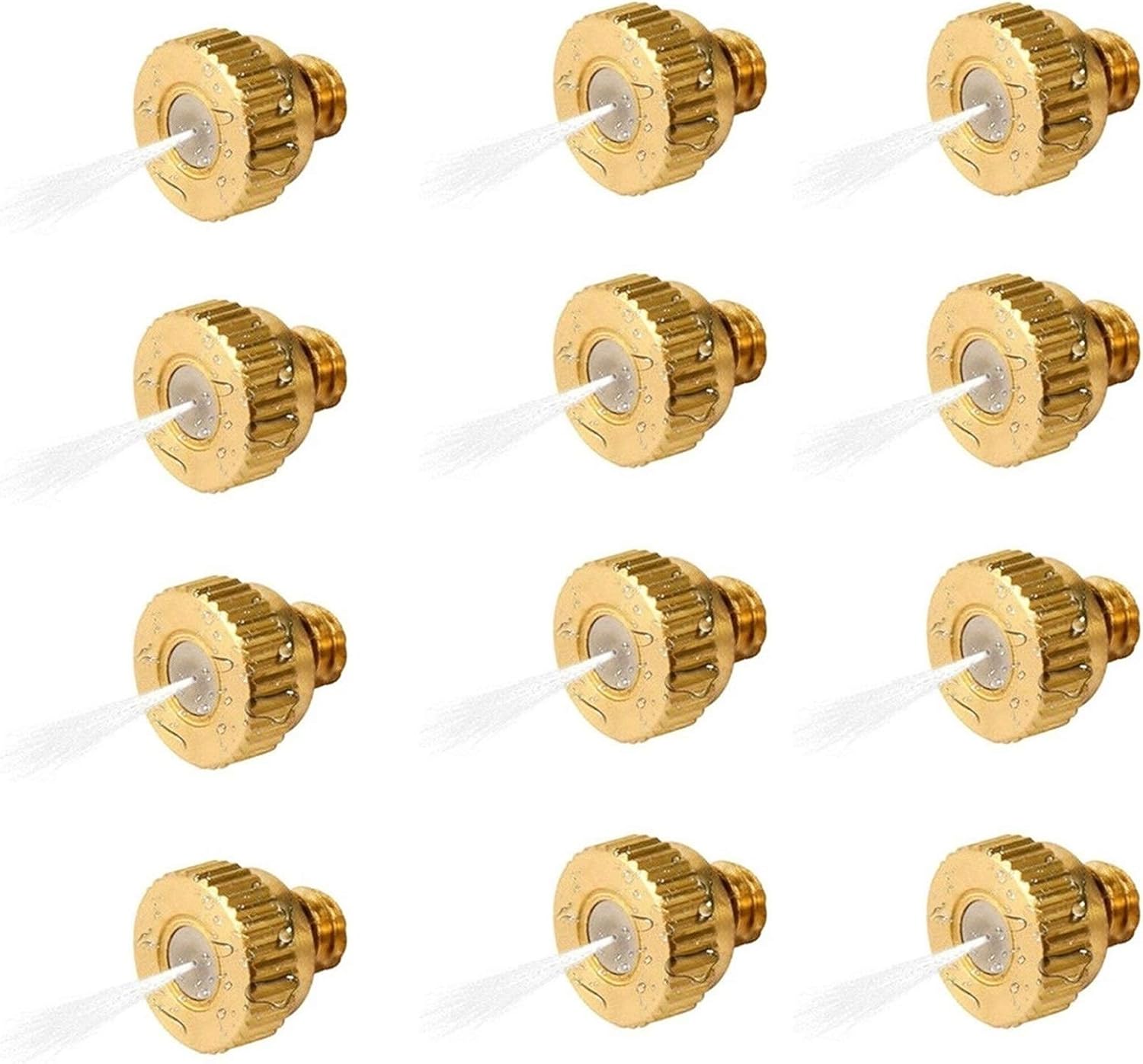 150Pcs Misting Nozzles Kit for Cooling System, Brass Mister Nozzles, Garden Water Mister, Fog Nozzles for Patio Outdoor Misting System (Size : 0.6mm)