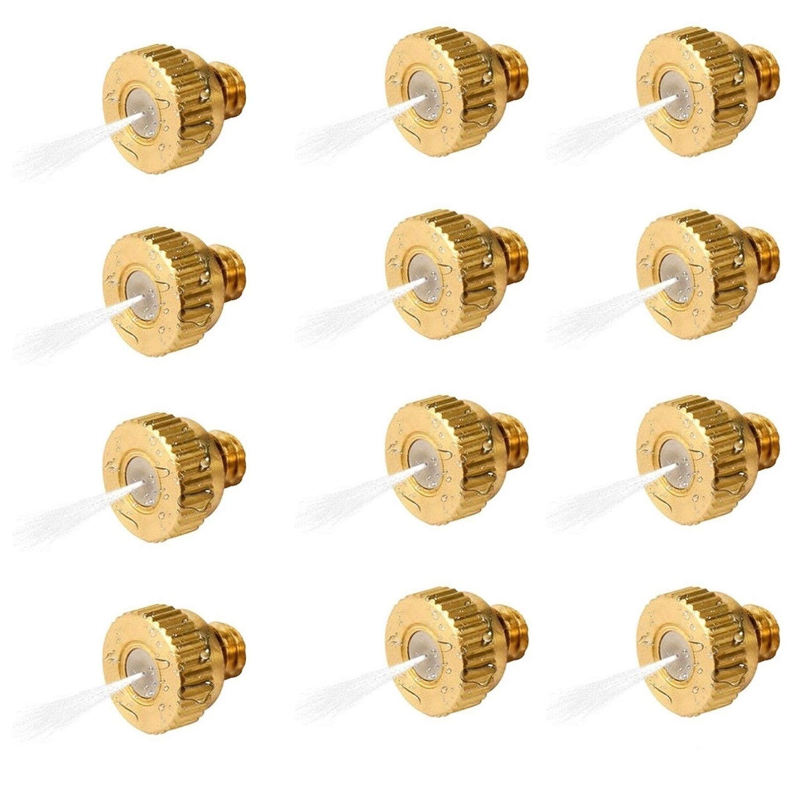 SOHNVWTGD 150Pcs Misting Nozzles Kit for Cooling System, Brass Mister Nozzles, Garden Water Mister, Fog Nozzles for Patio Outdoor Misting System (Size : 0.3mm)