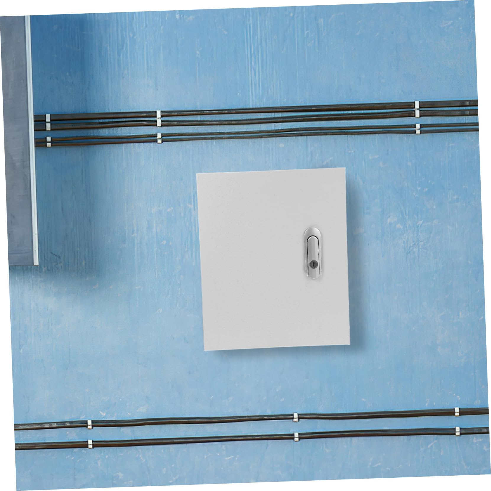 Wandmontierter Elektro Schaltschrank, 1 Stück, Ip30, Edelstahl, Weiß