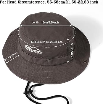 TAGVO Sonnenhut Mit UV-Schutz – Klassischer Anglerhut Aus 100 % Baumwolle, Verstellbar, Atmungsaktiv, Für Herren & Damen
