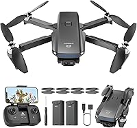 DEERC D20S 1080P FPV Mini Drone for Kids & Adults - Foldable Brushless Quadcopter, 2 Batteries, Altitude Hold, Optical Flow, 3D Flips