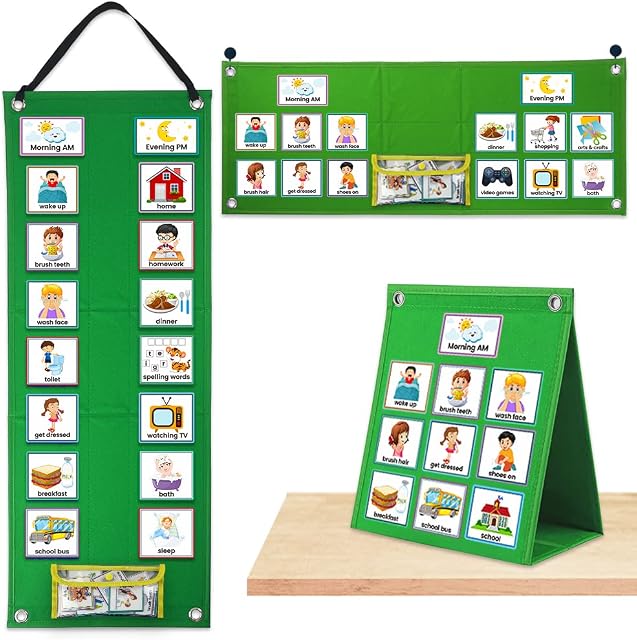 Visual Schedule Chart For Kids Daily Routine Chart For Toddlers ...