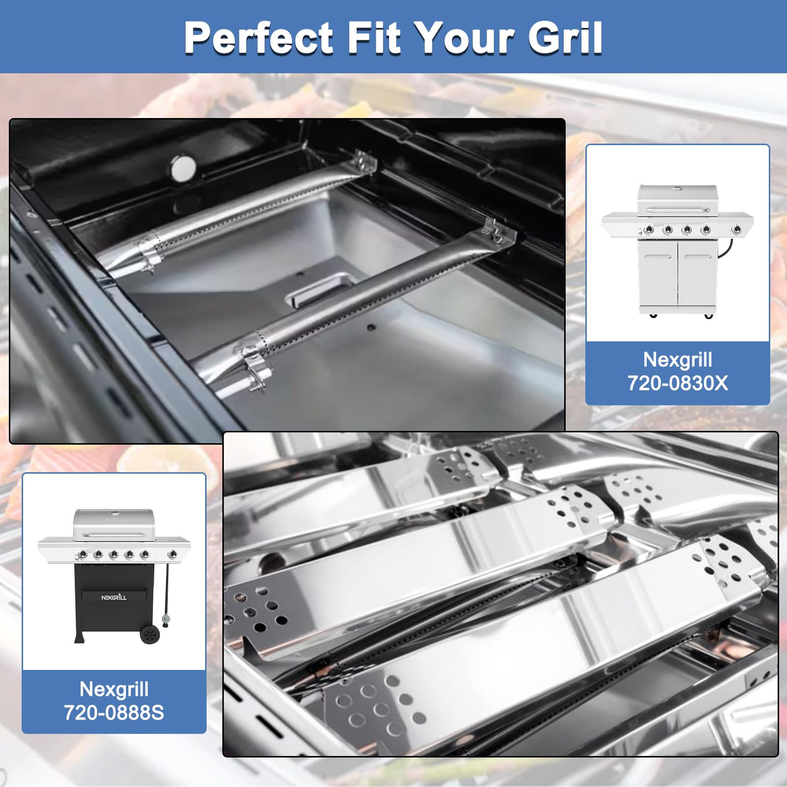 Amazon.com : Adviace Replacement Parts for Nexgrill 4 Burner 720
