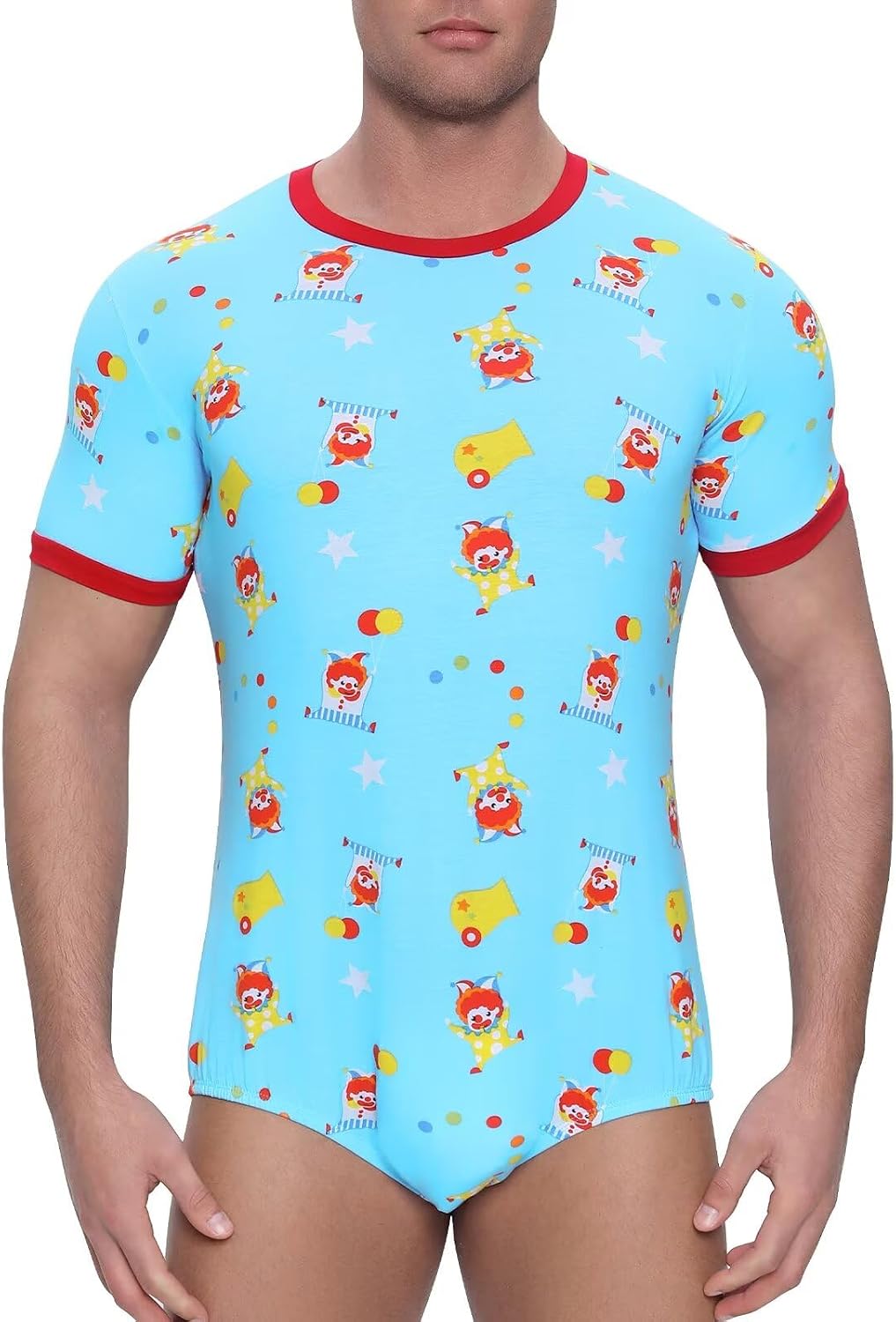 Landofgenie Onesie for Men One Piece Pajama Cotton Jumpsuits Mens Print Rompers for Adults Cosplay Joker