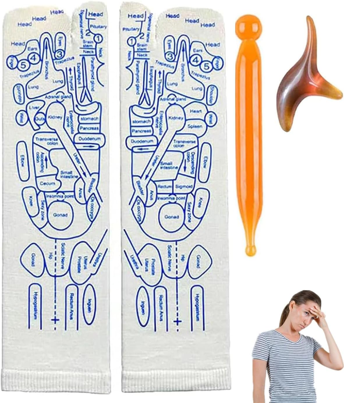 Acupressure Reflexology Socks with Trigger Point Massage