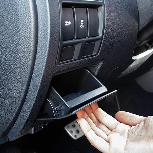 JKCOVER Caja de fusibles interior de ABS negro para almacenamiento de monedas bandeja para tablero compatible con Subaru XV Crosstrek Forester JKCOVER Caja de fusibles interior de ABS negro para almacenamiento de monedas bandeja para tablero compatible con Subaru XV Crosstrek Forester