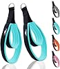 1 Pair Enhanced Pilates Double Loop Straps for Reformer, Thickened D-Ring Handle Straps, Yoga Exercise Accessories in 2 Lengths and Multicolor for Home Gym Workout