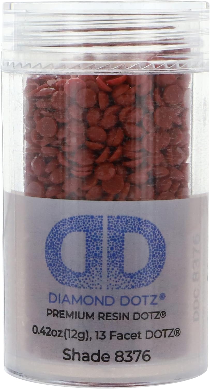 Diamond Dotz 2.8MM 12G Cylinder Dark Siena - Freestyle Diamond Painting Beads, Diamond Art Beads, Replacement Drills, Loose Gems for DIY Crafts and Art Projects