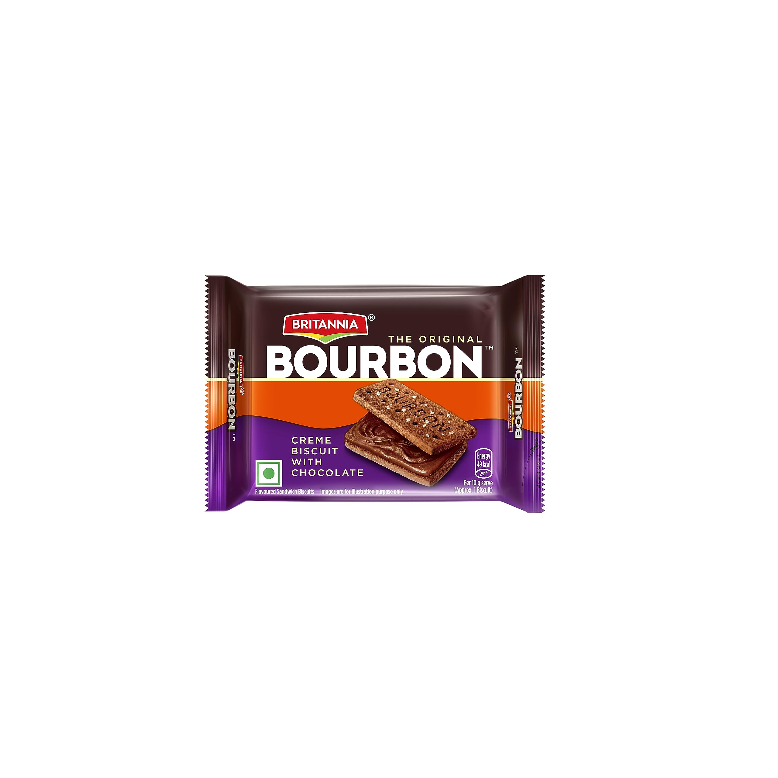 Britannia The Original Bourbon - Creme Biscuit with Chocolate | 50gm | Chocolatey Indulgence in every layer (B00OHW4HXI) Amazon Price History, Amazon Price Tracker