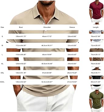 Men's Polo Shirt Quick Dry Performance Short Sleeve Golf Shirts