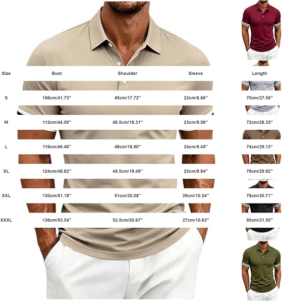 Men's Polo Shirt Quick Dry Performance Short Sleeve Golf Shirts