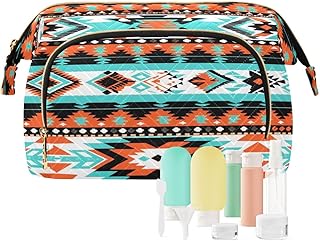 Kigai Aztec Navajo Makeup Bag Cosmetic Bag fo...