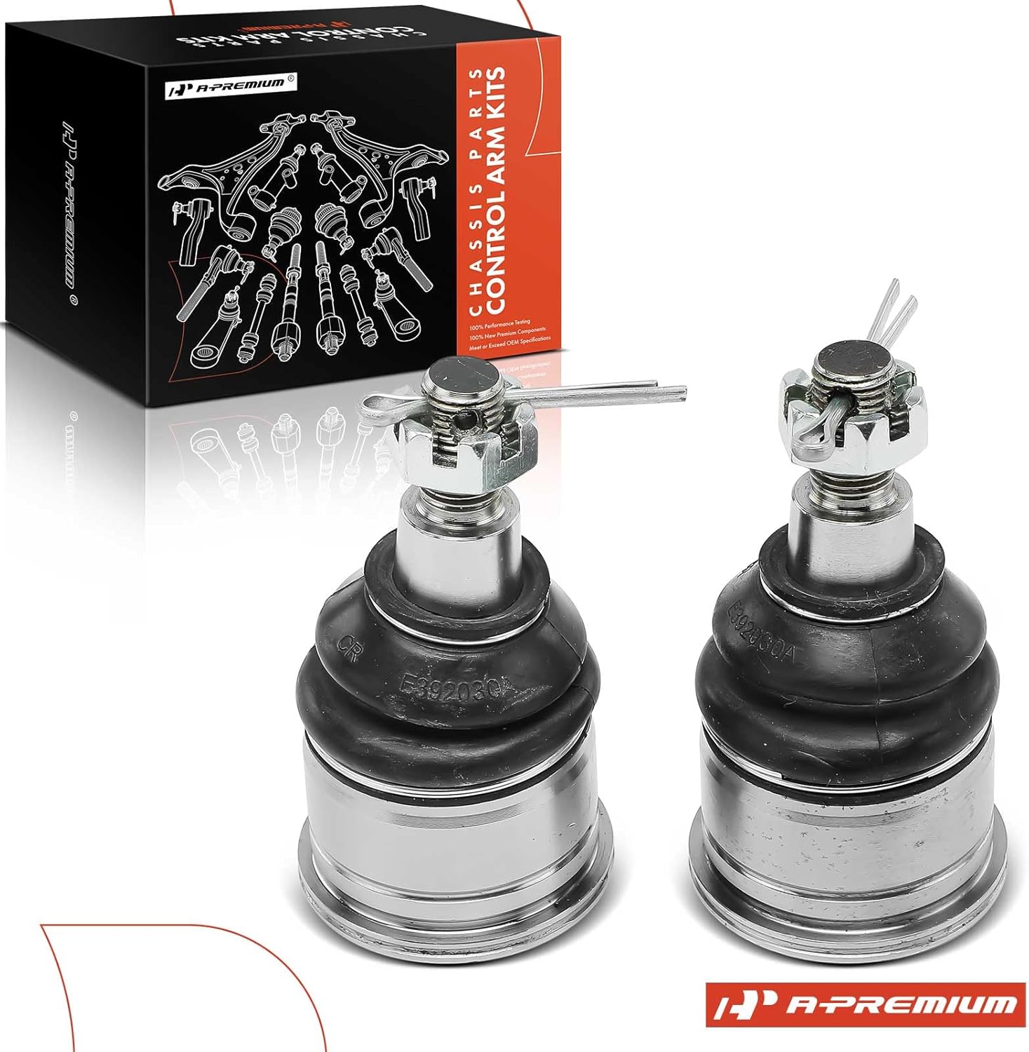 A-Premium 2 x Front Lower Ball Joint, Compatible with Honda Accord 2008-2012, Crosstour 2012-2015, Accord Crosstour 2010-2011 & Acura TL 2009-2014, TSX 2009-2014