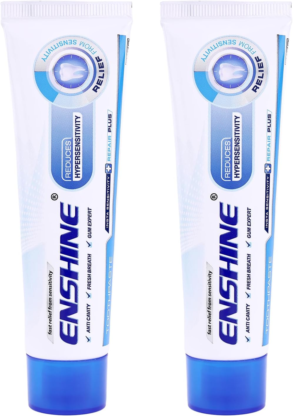 Insta Sensitivity Toothpaste | Natural Ingredients | Instant Relief | Long-Lasting Comfort | Prevents Cavities, Bad Breath, Plaque, Tartar Build-Up Pack of 2 100g Each