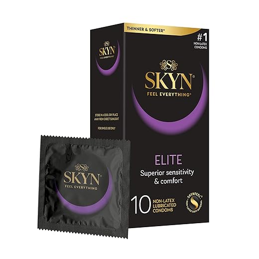 SKYN Elite, 10 Count, Ultra-Thin, Lubricated Latex-Free Condoms​