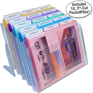 Ultimate Office StationMate StepUp File Desktop Organizer with 18, 3rd-Cut PocketFile Project Files - coolthings.us