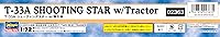 Vista 5 de Hasegawa Escala 172 T-33A Shooting Star - Kit de aviones de construcción de modelos de plástico, artículo # 02363