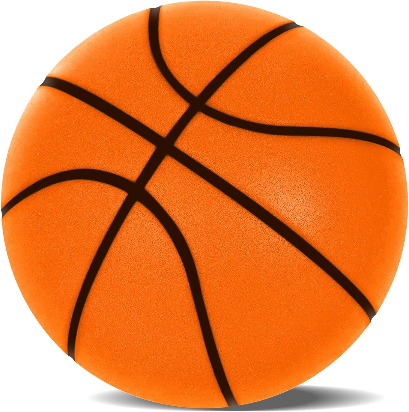 Silent Basketball,2025 High-Density Soft Foam Silent Basketball Dribbling Indoor,Highly Elastic Soundless Basketball, Dribble Dream Silent Basketball Size 7/24 cm for Kids Boys&Girls. Orange