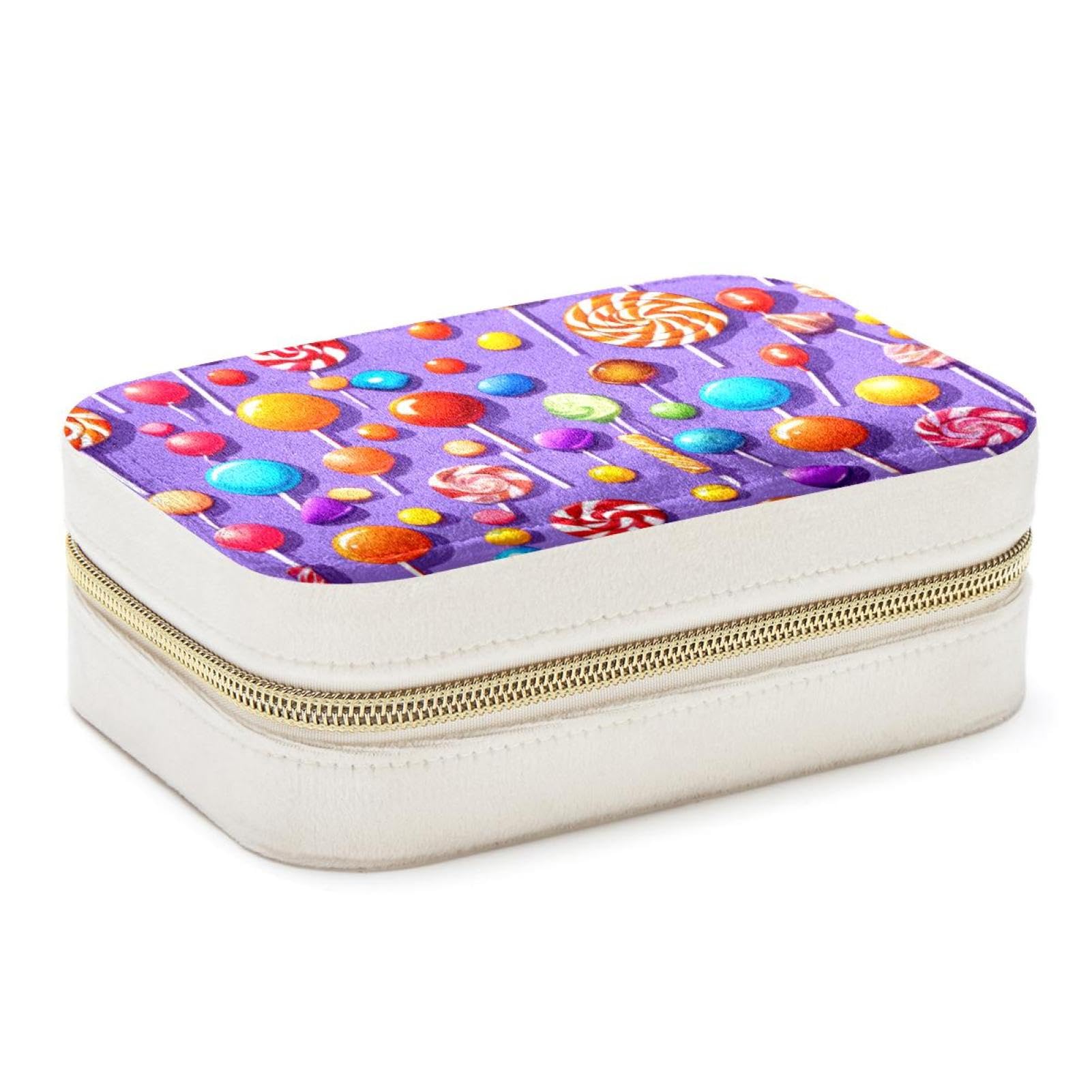 Boîte à bijoux double couche violette pour optimiser le rangement de vos bagues et colliers