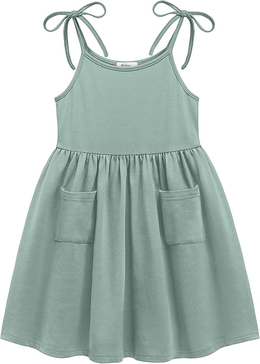 Vestido de verano para niños pequeños Vestidos sin mangas para niñas pequeñas