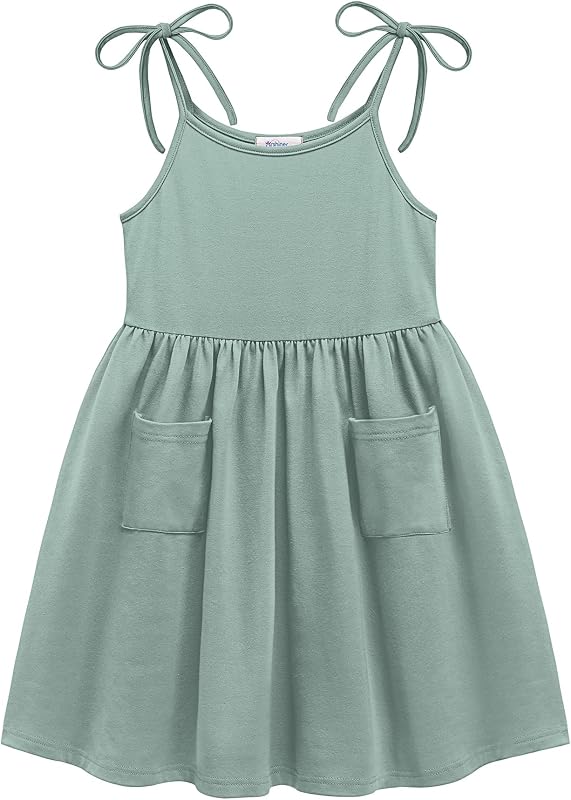 Vestido de verano para niños pequeños Vestidos sin mangas para niñas pequeñas