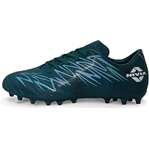 Nivia Encounter Mg 11 Men's Football Boots, Synthetic Leather Upper, Lightweight Insole, High Shear Resistant TPU Outsole, Ideal for Hard Surfaces
