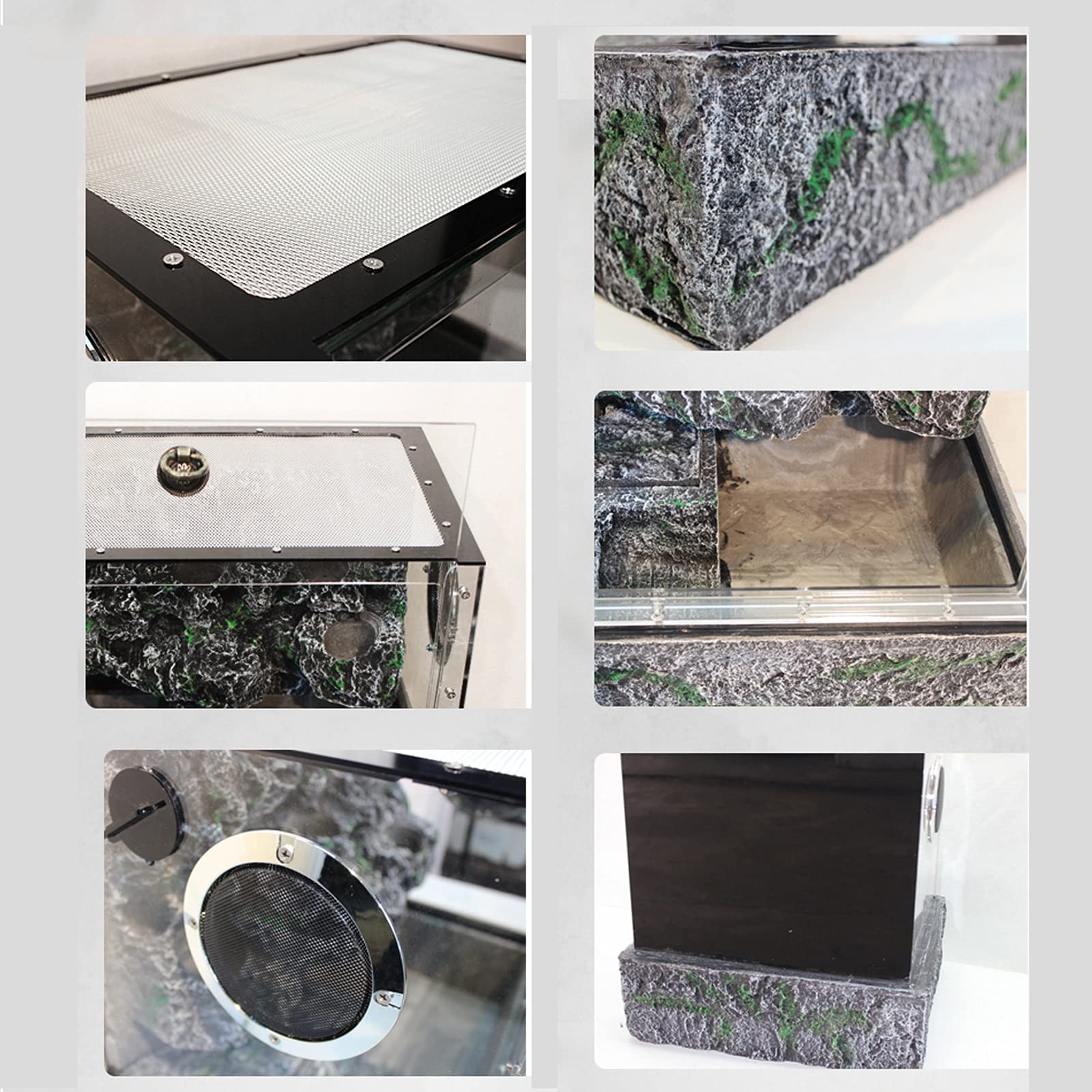 Serbatoio di tartaruga Serbatoio della tartaruga con terrazza, carro armato di tartaruga in vetro, villario di tartaruga d'acqua Villa, serbatoio speciale for alzare le tartarughe, serbatoio della for