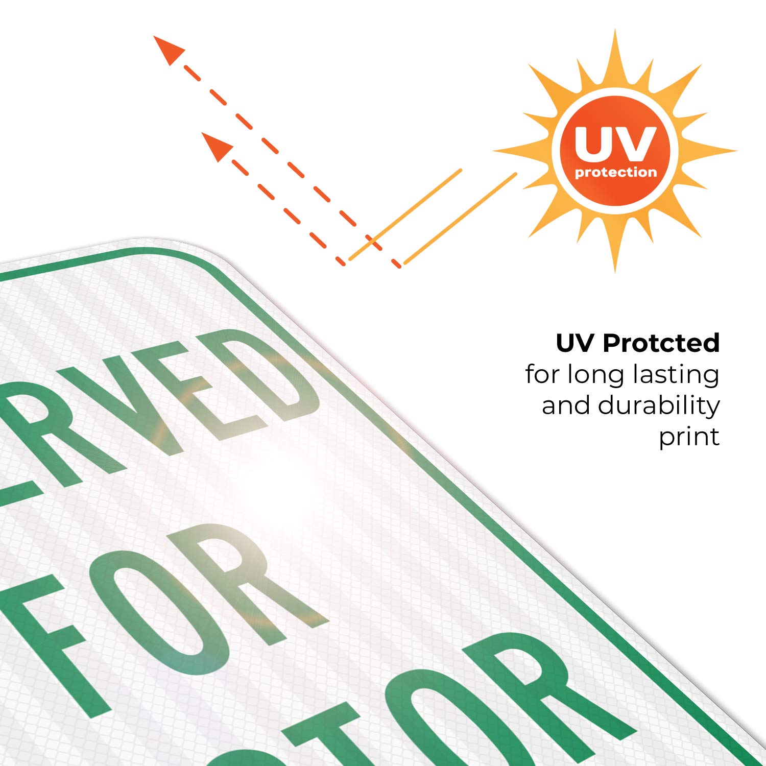 Reserved for Pastor Green Sign, 12x18 Inches, 3M EGP Reflective .063 Aluminum, Fade Resistant, Easy Mounting, Indoor/Outdoor Use, Made in USA