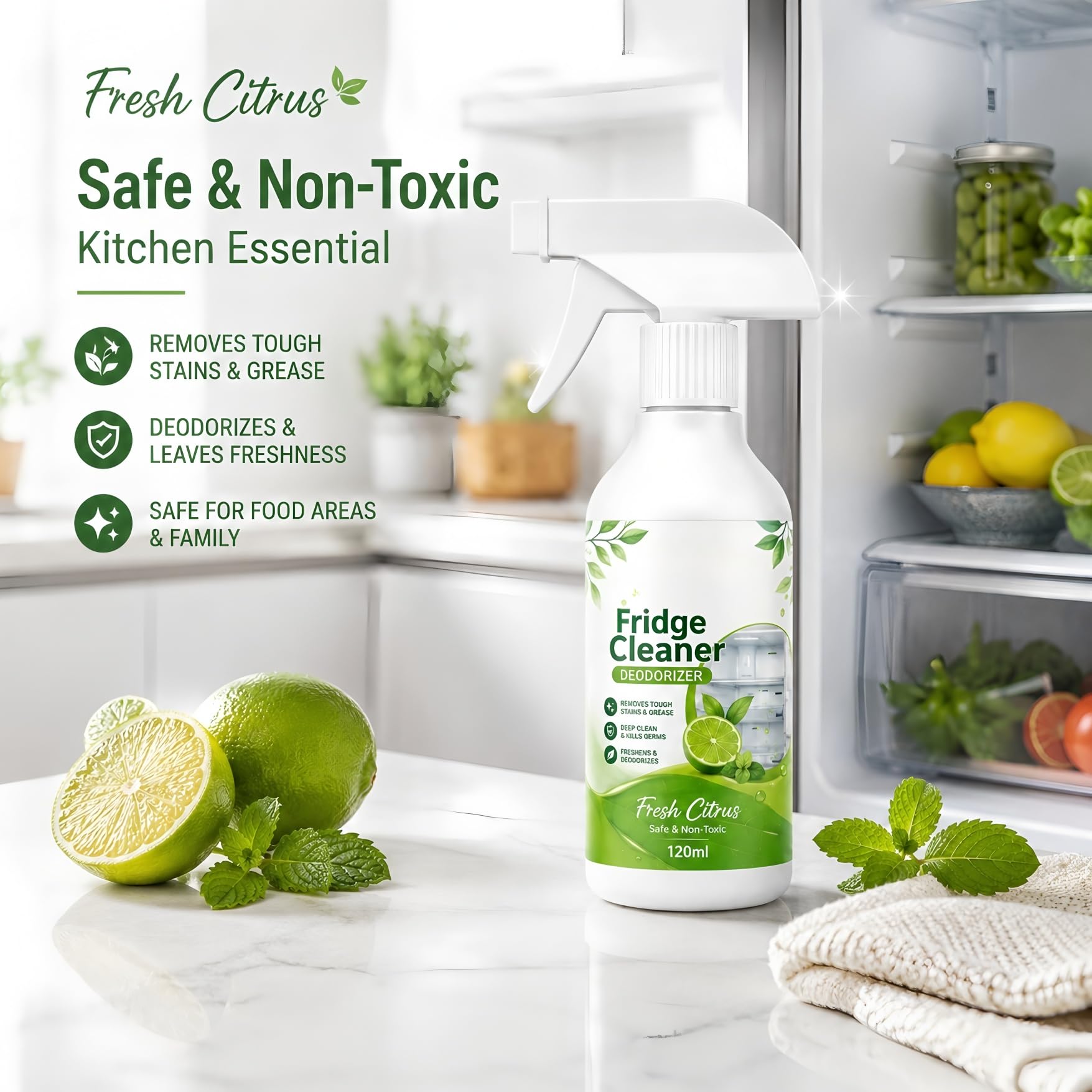 Detergente Contenitore Multiuso, No-rainhlschrank-Reinigungsspray (5PCS)