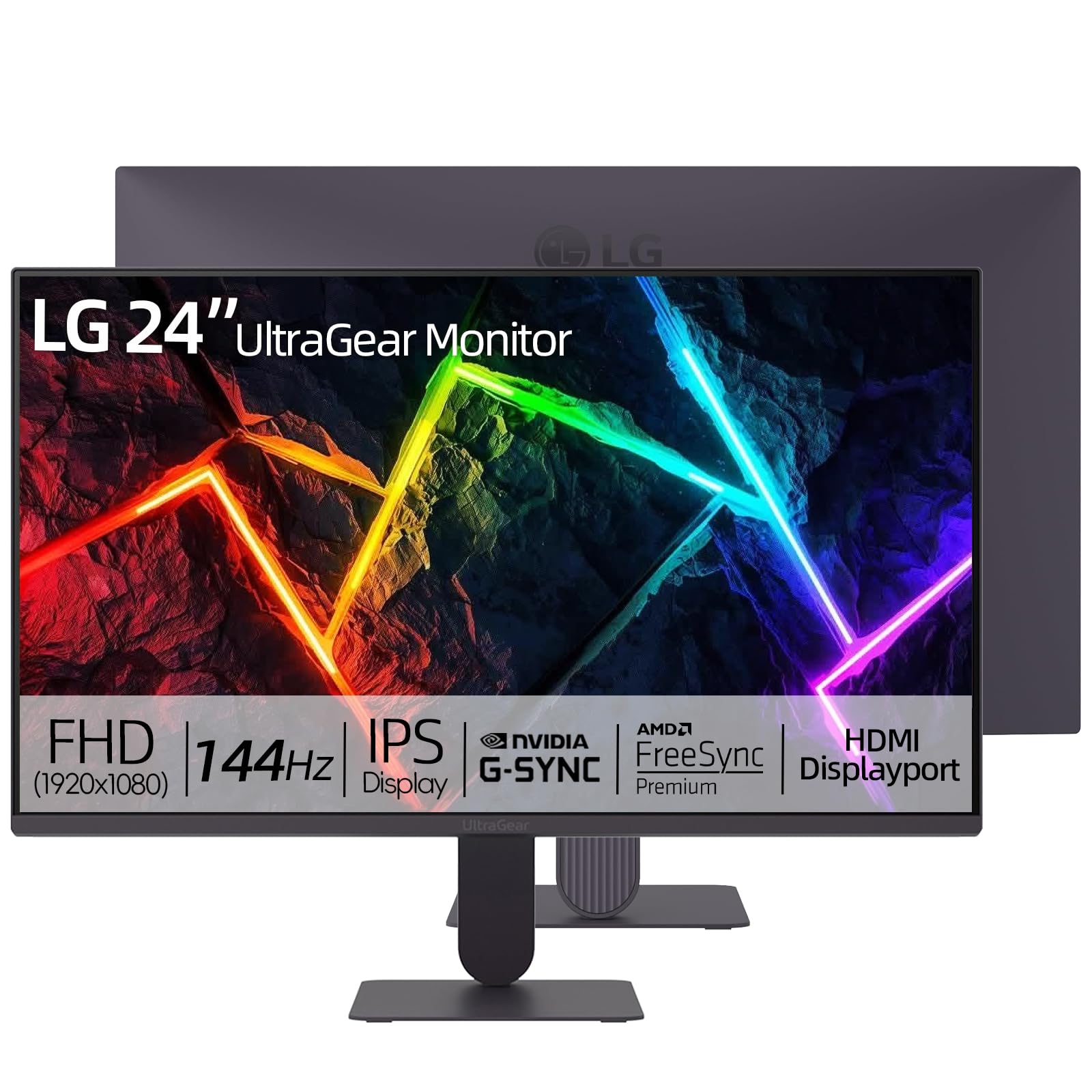 LG 144Hz 24インチ　ゲーミングモニター　(モニターのみ) Amazon.com: LG 24