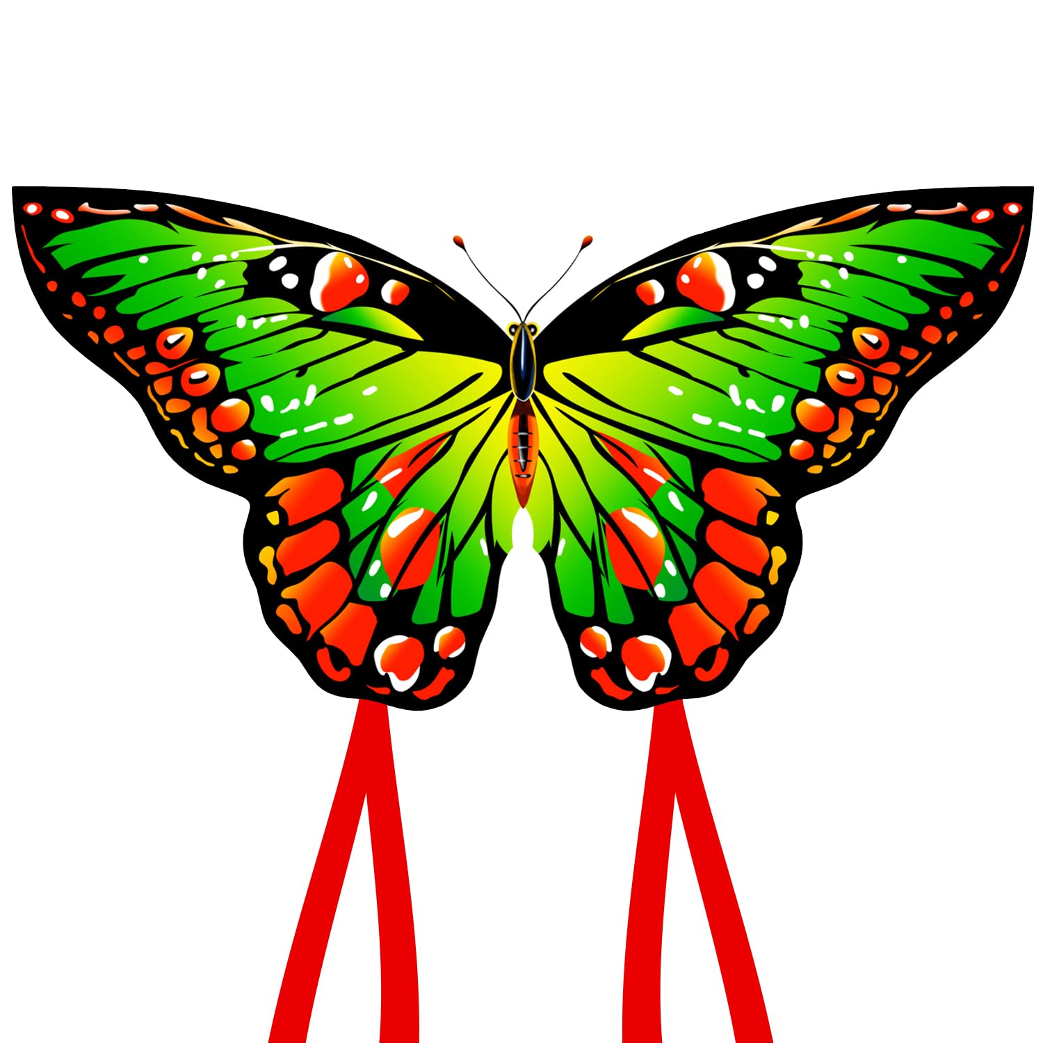 HONBO Butterfly Kites for Kids & Adults,55" x 28" Large Beginner Kite for Kids Ages 4-8,Easy to Fly for Beginners, Each Kite with 300ft Line Handle,Beach Kites for Outdoor Activities & Family Trip