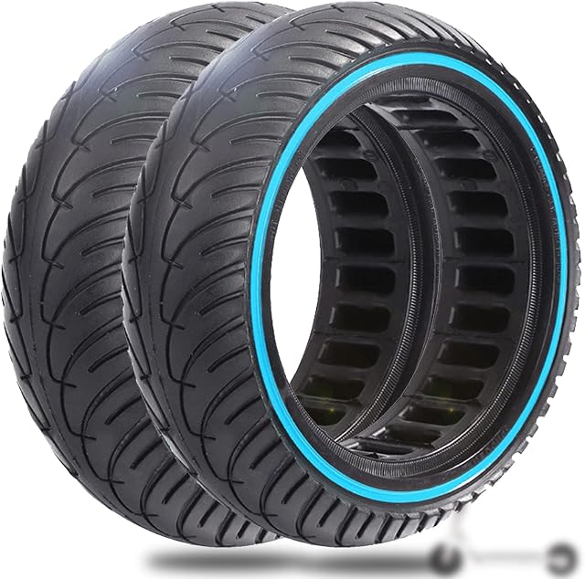 Monuary 2 Replacement Tyres, 2 x Solid Tyres for all 8.5-inch Electric Scooters, 8 1/2 x 2 Tyres, Xiaomi M365 Accessories, No Inflation Required, Solid Tyres For Xiaomi M365 / Pro 2