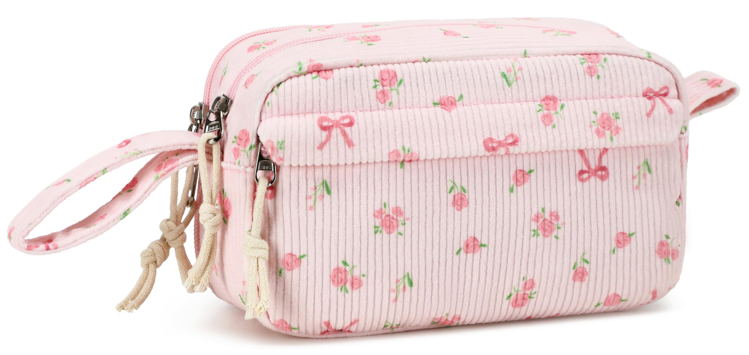 LEDAOU Pencil Bag, Large Capacity Pencil Case with Zipper, School Supplies for Teenage Girls, 22 x 12 x 9 cm