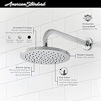 Vista 2 de American Standard 1660527.002 Studio S - Cabezal de ducha tipo lluvia de 8 pulgadas, 2.5 gpm, cromo pulido